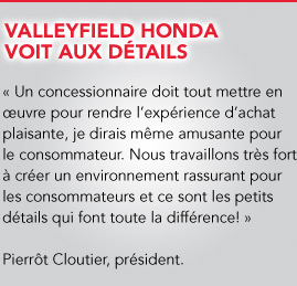 Honda usagé à vendre chez Valleyfield Honda honda usagé valleyfield